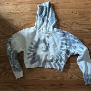 Crop hooded sweatshirt- barely worn. So soft and cozy. Oversized in style